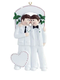 Personalized To Have And To Hold Male Couple Wedding Ornament