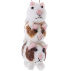 Felt Guinea Pig Stack Ornament