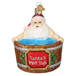 Old World Christmas - Santa's Hot Tub Ornament