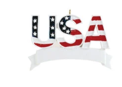 Personalized USA Ornament