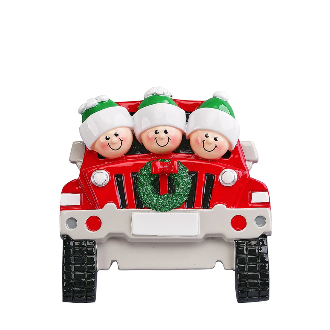 Personalized SUV Family Of 3 Ornament 3 Personalized SUV Family Of 3 Ornament