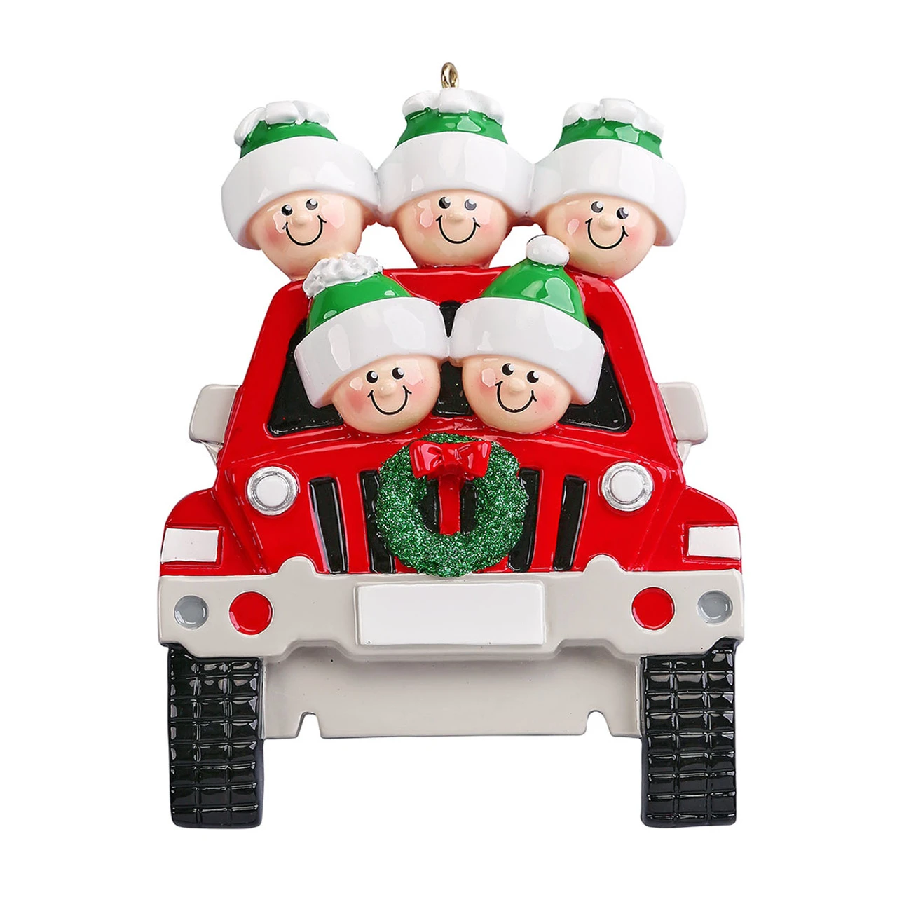 Personalized SUV Family Of 5 Ornament 3 Personalized SUV Family Of 5 Ornament