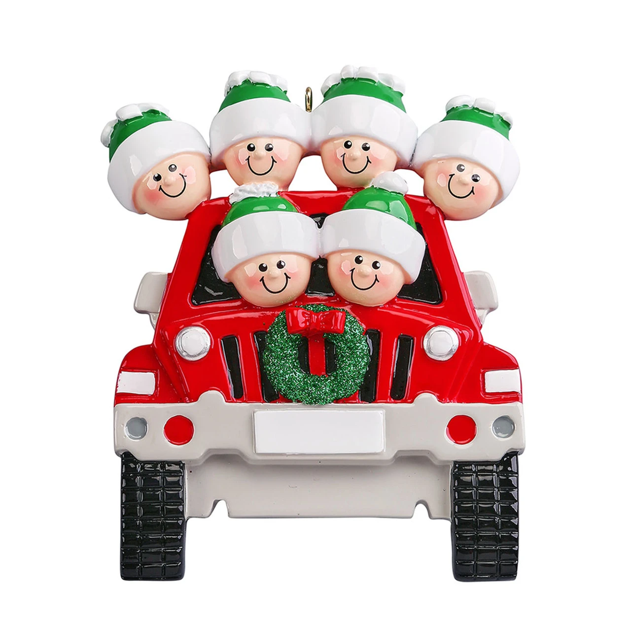 Personalized SUV Family Of 6 Ornament 3 Personalized SUV Family Of 6 Ornament