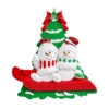 Personalized Sledding Snow Couple Ornament 2 Personalized Sledding Snow Couple Ornament -Ornaments Shop 1984 18917.1636367732