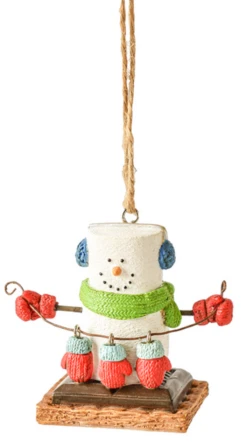 S'Mores With Mittens Hanging Ornament