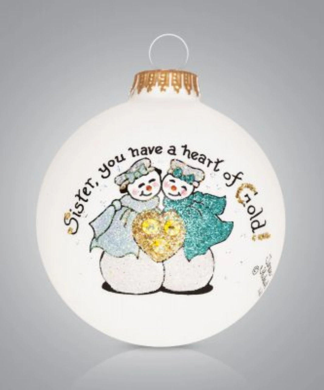 Heart Gifts By Teresa - Sister Gold Ornament 4 Heart Gifts By Teresa - Sister Gold Ornament - Image 2