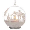 LED Glass House Ornament