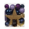 33 Piece Blue And Purple Shatterproof Ornament Set 1 33 Piece Blue And Purple Shatterproof Ornament Set -Ornaments Shop 33 Piece Blue And Purple Shatterproof Ornament Set 16739.1692636009