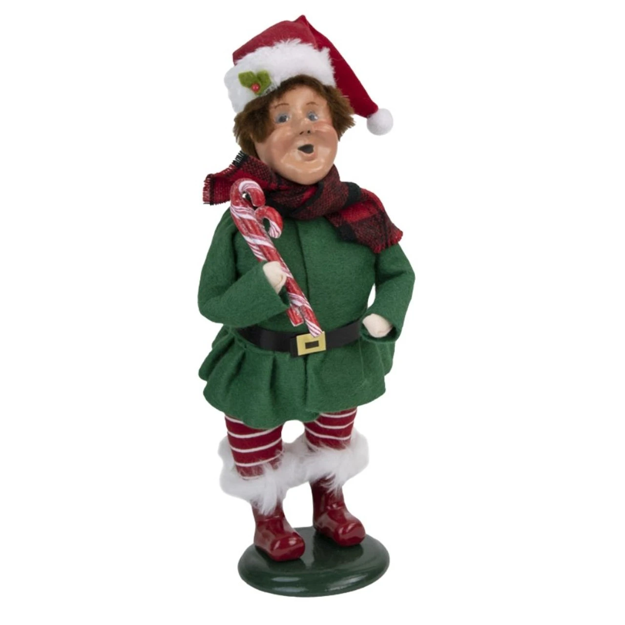 Byers' Choice - Elf With Candy Cane Caroler 3 Byers' Choice - Elf With Candy Cane Caroler