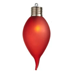 Red Lighted Kismet Bulb Shape Ornament