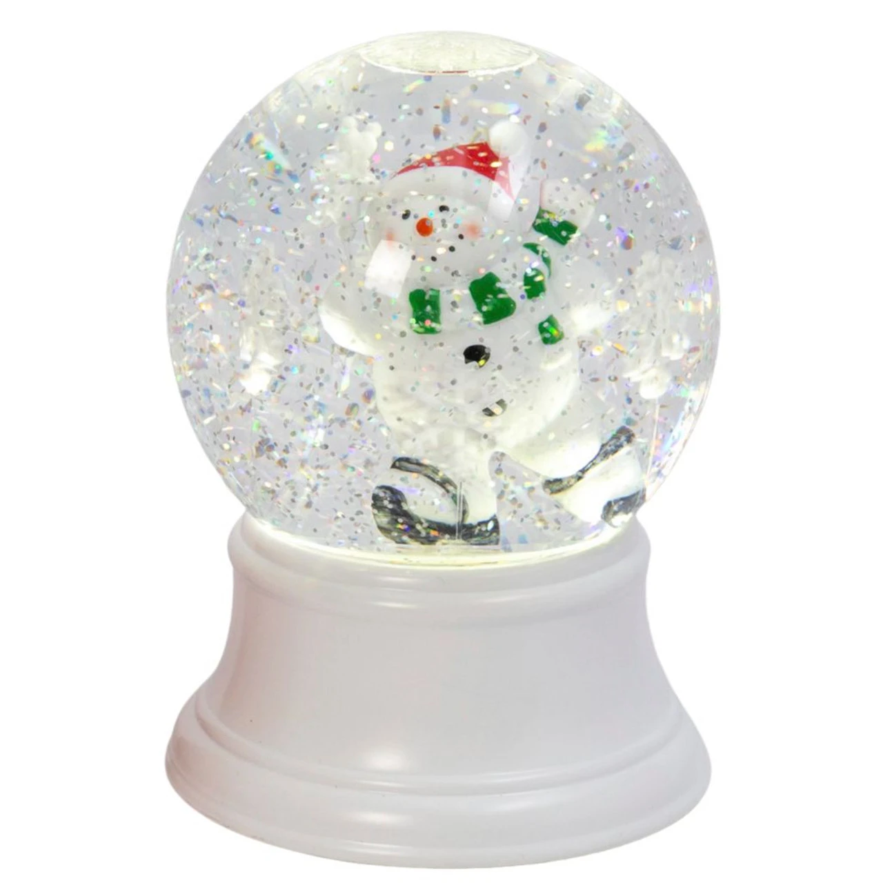 LED Musical Skating Snowman Snow Globe 2 LED Musical Skating Snowman Snow Globe