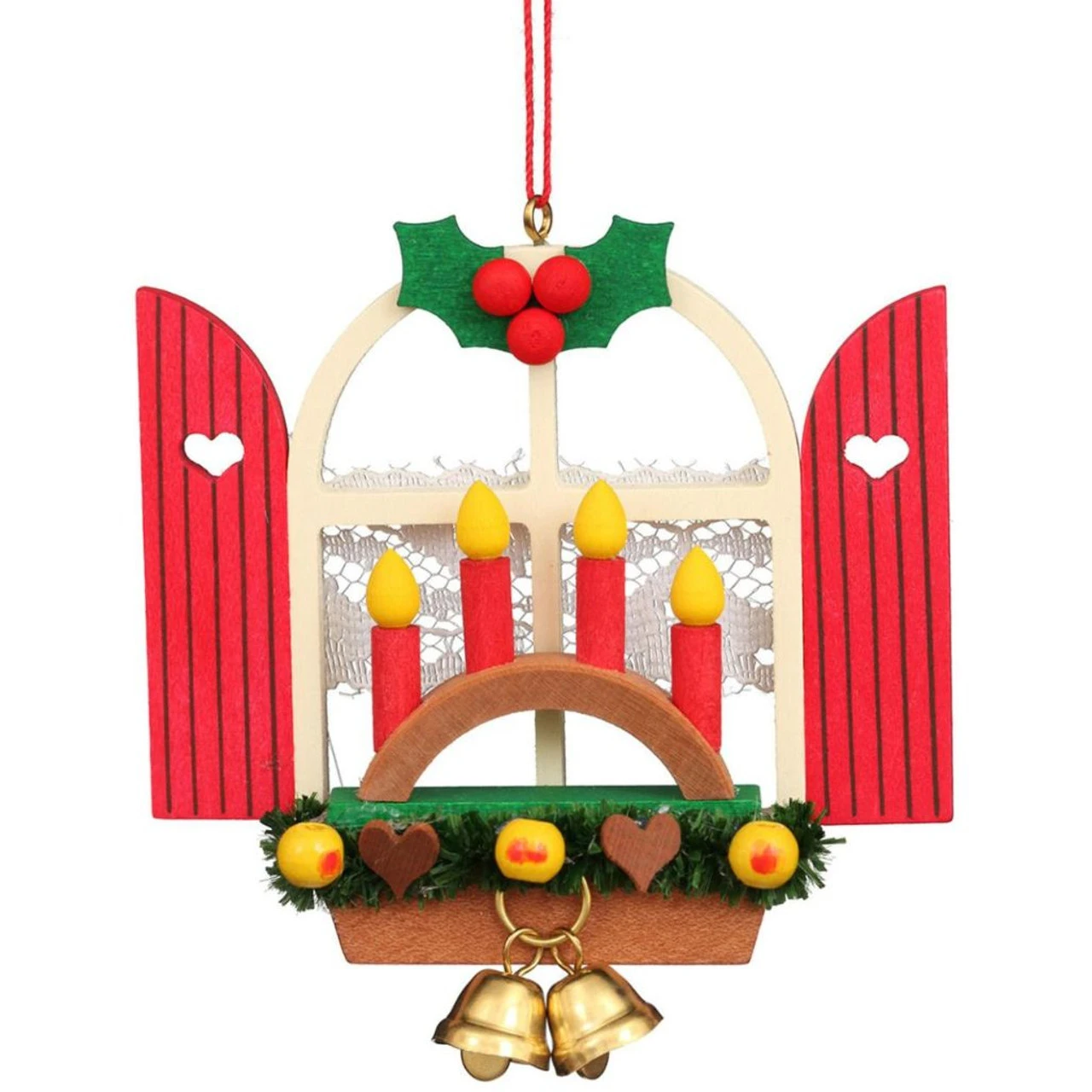 Advent Candles In Window Ornament 3 Advent Candles In Window Ornament