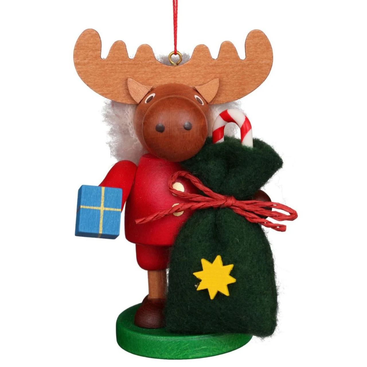 Santa Elk Ornament 3 Santa Elk Ornament