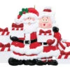 Personalized Santa And Mrs. Claus With 5 Gifts Ornament