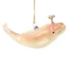 Kurt Adler Cody Foster & Co - Large Beluga Whale Blown Glass Ornament