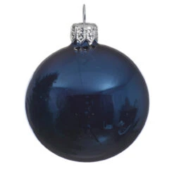 5.9 Inch Night Blue Glass Ornament