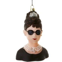 Cody Foster & Co - Audrey Hepburn Blown Glass Ornament