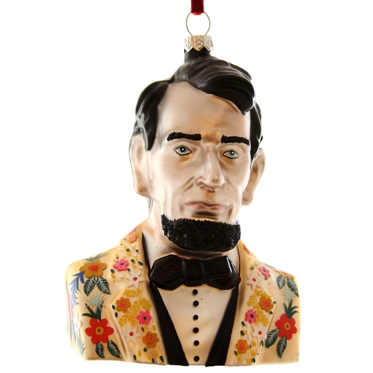 Cody Foster & Co - Hipster Abraham Lincoln Blown Glass Ornament 3 Cody Foster & Co - Hipster Abraham Lincoln Blown Glass Ornament