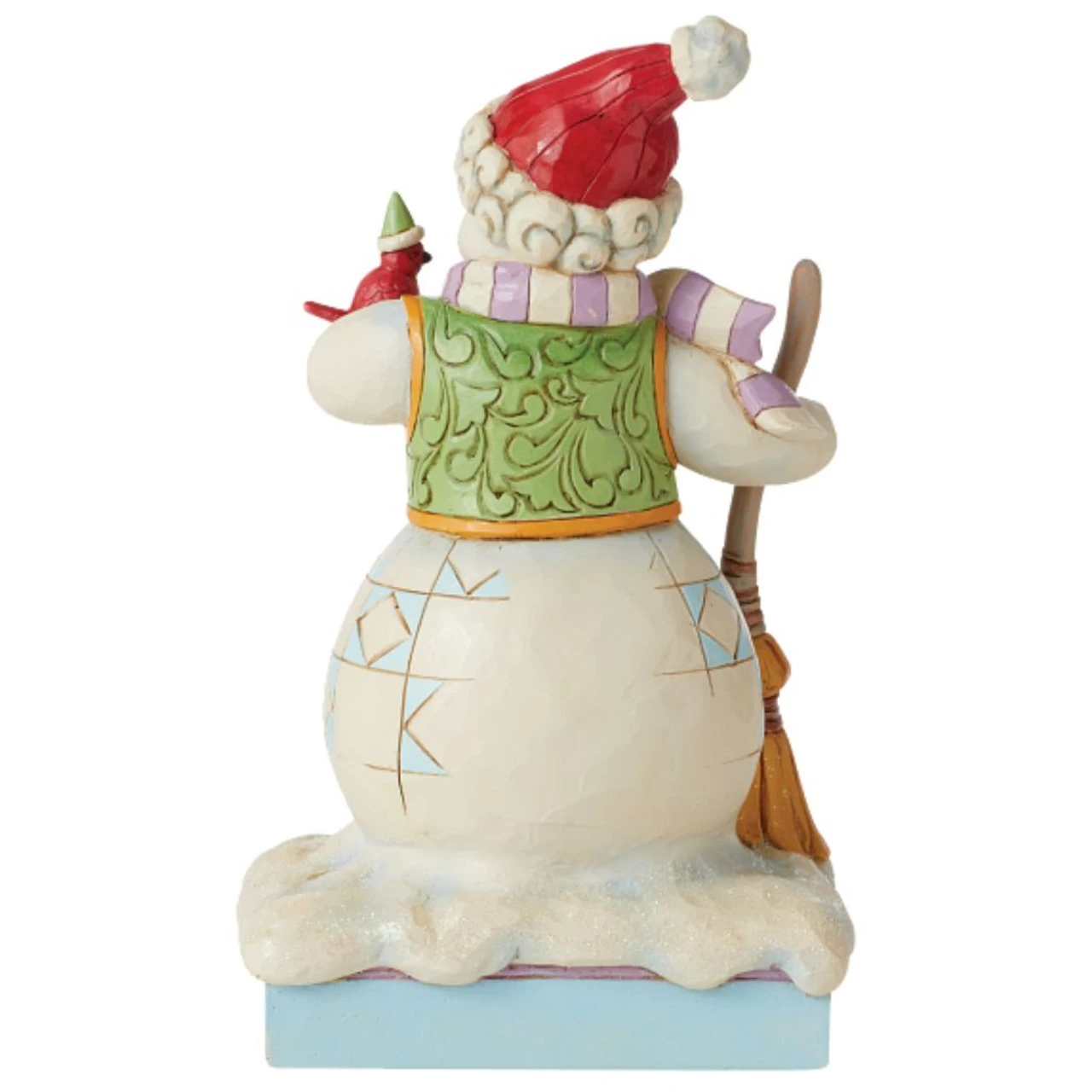 Jim Shore - Heartwood Creek - Snowman With Cardinal And Broom - Image 3