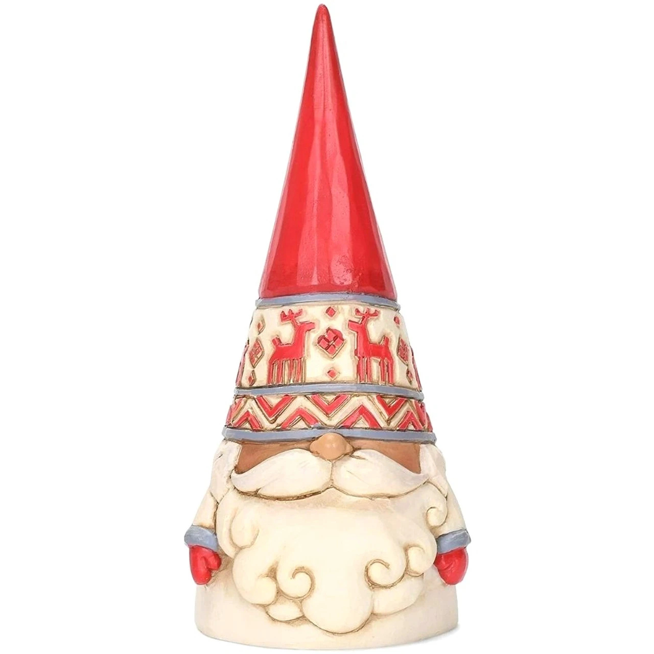 Jim Shore - Heartwood Creek Nordic Noel - Red Reindeer Hat Gnome 3 Jim Shore - Heartwood Creek Nordic Noel - Red Reindeer Hat Gnome