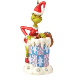 Jim Shore - Grinch - Grinch In Chimney Ornament