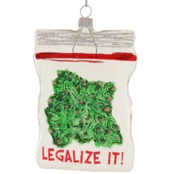 Cody Foster & Co - Legalize It Blown Glass Ornament