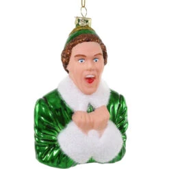 Cody Foster & Co - Santa's Here Blown Glass Ornament