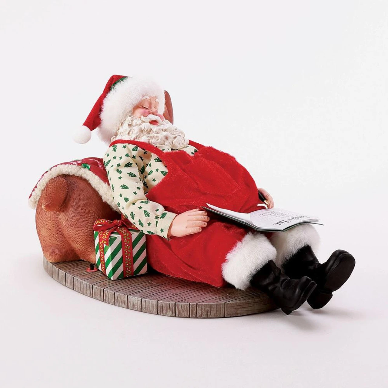 Possible Dreams Santa And Moose Snooze Snoring Animated Figurine 4 Possible Dreams Santa And Moose Snooze Snoring Animated Figurine - Image 2