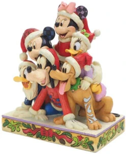 Jim Shore Disney Traditions Collection - Mickey And Friends "Piled High With Holiday Cheer" -Ornaments Shop 613f7K23PiL. AC SL1000 57206.1605630451