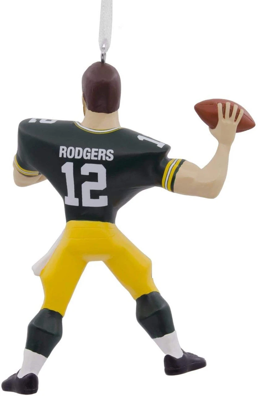 Hallmark - NFL Green Bay Packers Aaron Rodgers Player Ornament 4 Hallmark - NFL Green Bay Packers Aaron Rodgers Player Ornament - Image 2