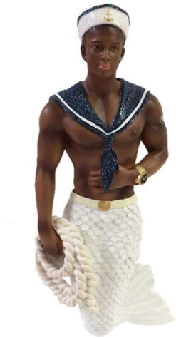 December Diamonds - Navy Soul Merman Ornament