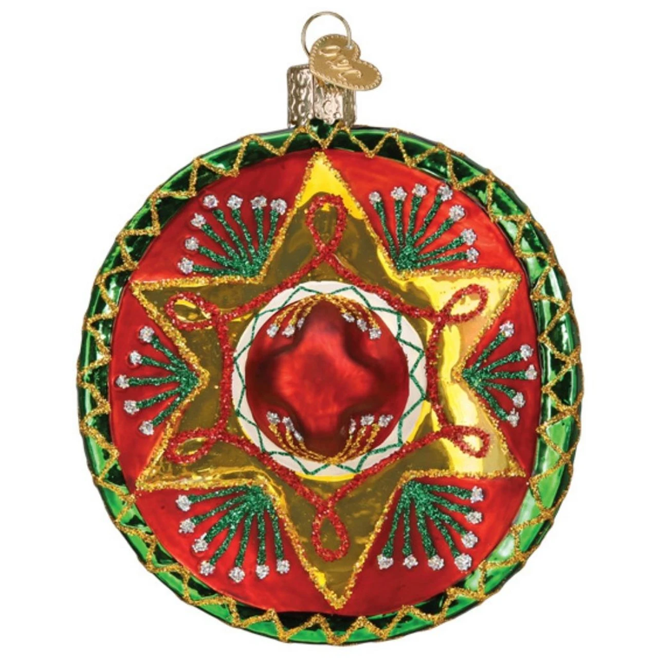 Old World Christmas - Sombrero Ornament 3 Old World Christmas - Sombrero Ornament