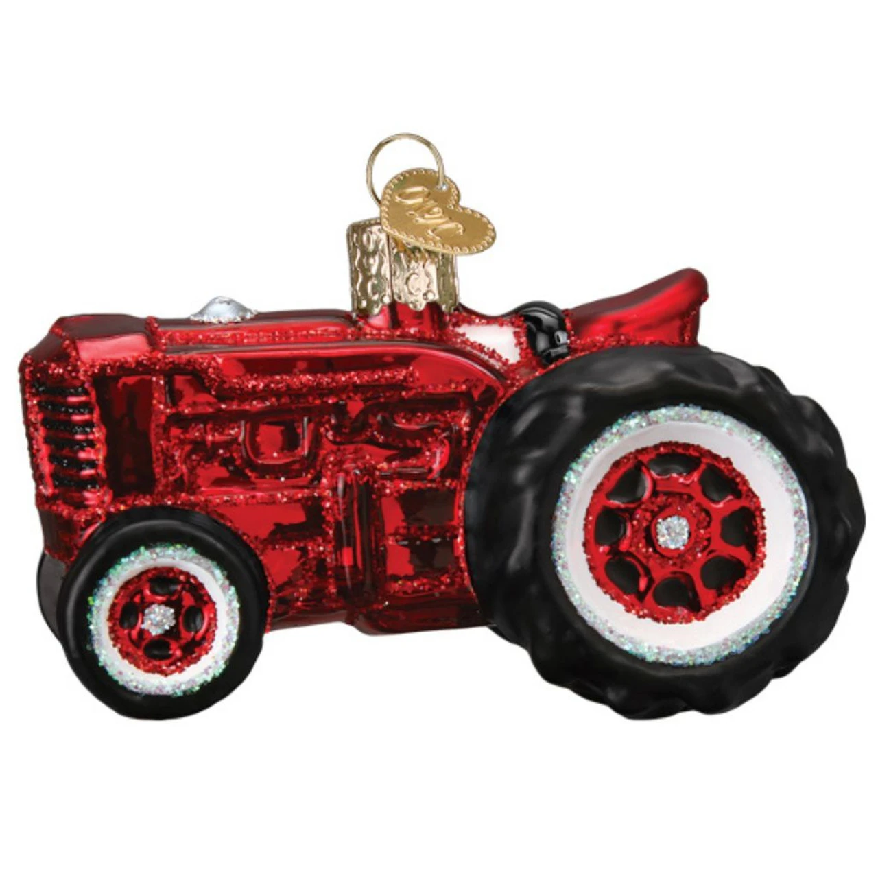 Old World Christmas - Red Farm Tractor Ornament