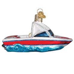 Old World Christmas - Speed Boat Ornament