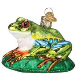 Old World Christmas - Red-Eyed Tree Frog Glass Ornament