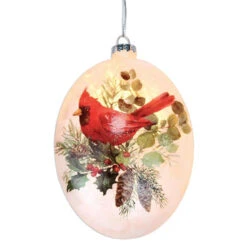 Pine Boughs And Cardinal Ornament