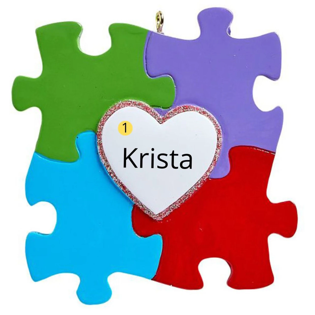 Personalized Autism Awareness Ornament 4 Personalized Autism Awareness Ornament - Image 2