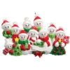 Personalized Snow Family Of 10 Ornament -Ornaments Shop 751010 Personalized Snow Family of 10 Ornament 07127.1661432929