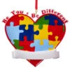 Kurt Adler Personalized Autism Puzzle Heart Ornament -Ornaments Shop 758450 Kurt Adler Personalized Autism Puzzle Heart Ornament 85336.1650641461