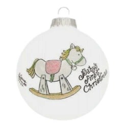 Heart Gifts By Teresa - Pink Rocking Horse Ornament