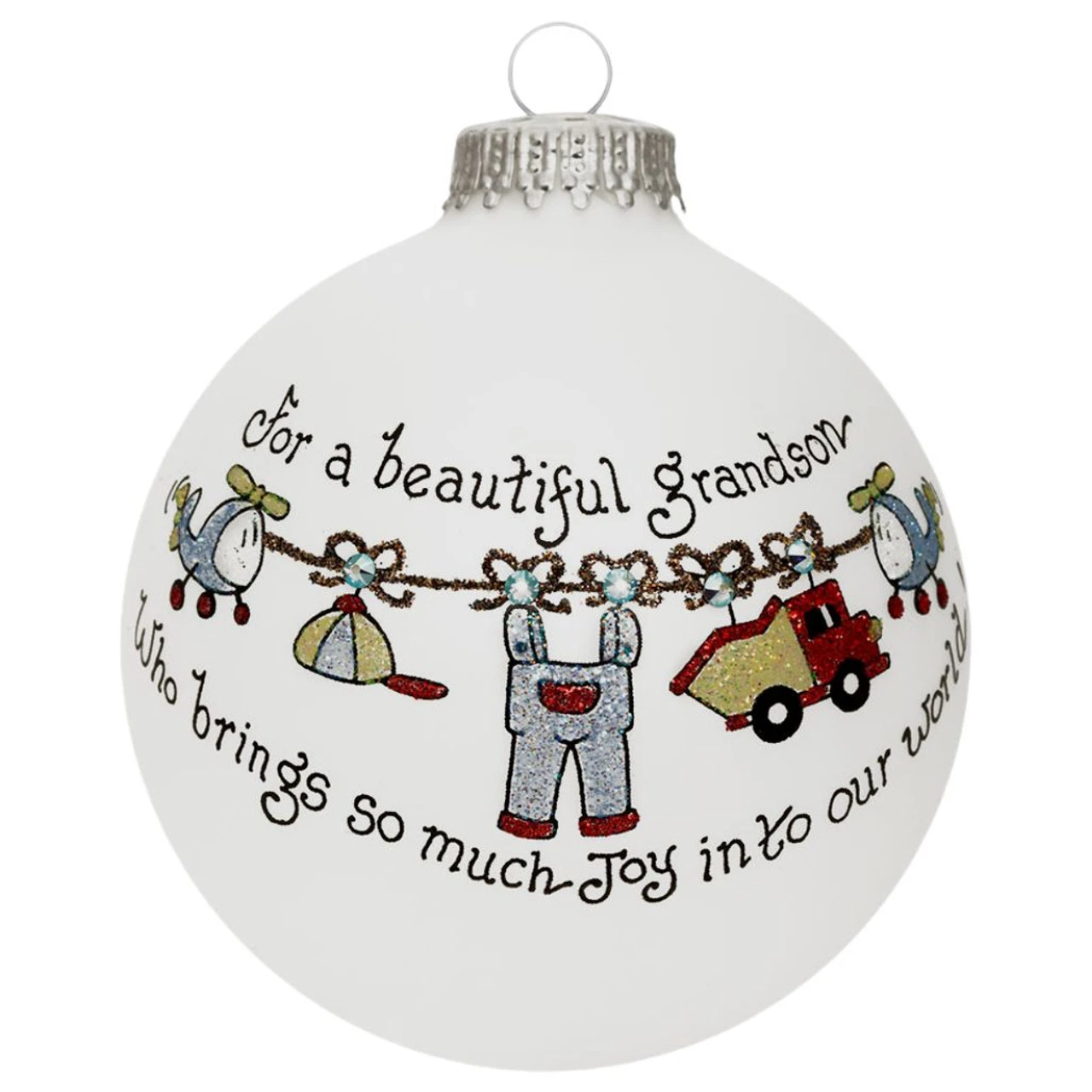 Heart Gifts By Teresa - Grandson Joy Ornament 3 Heart Gifts By Teresa - Grandson Joy Ornament