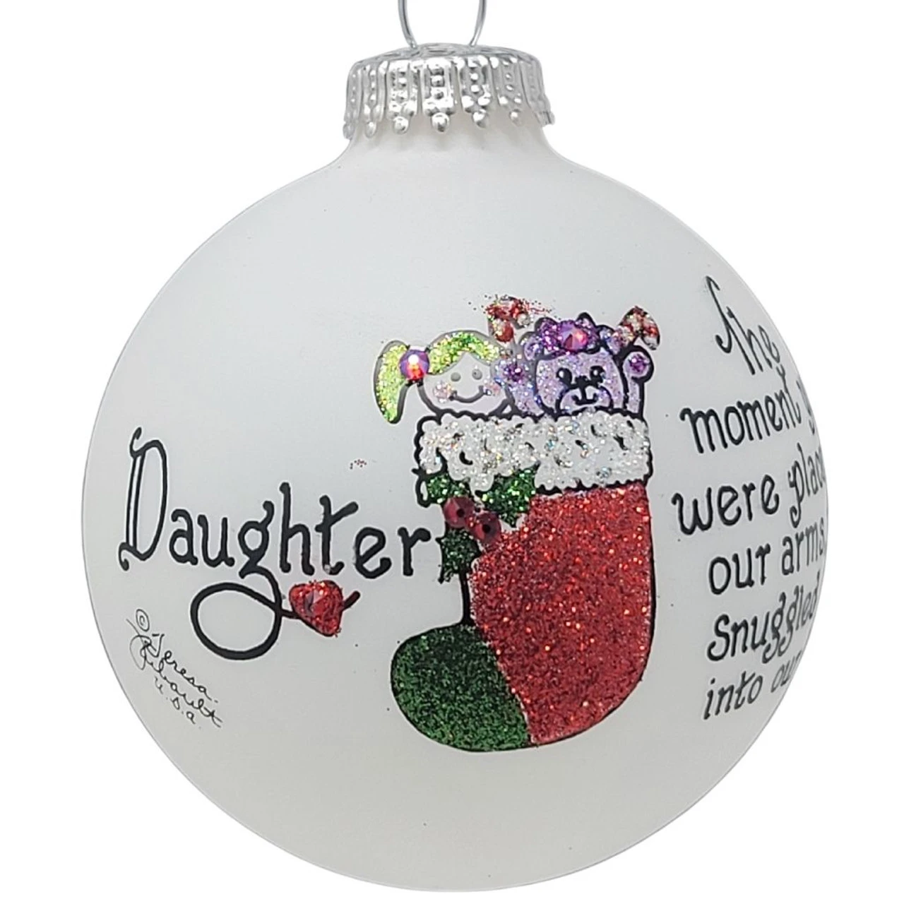 Heart Gifts By Teresa - Daughter Stocking Ornament 3 Heart Gifts By Teresa - Daughter Stocking Ornament