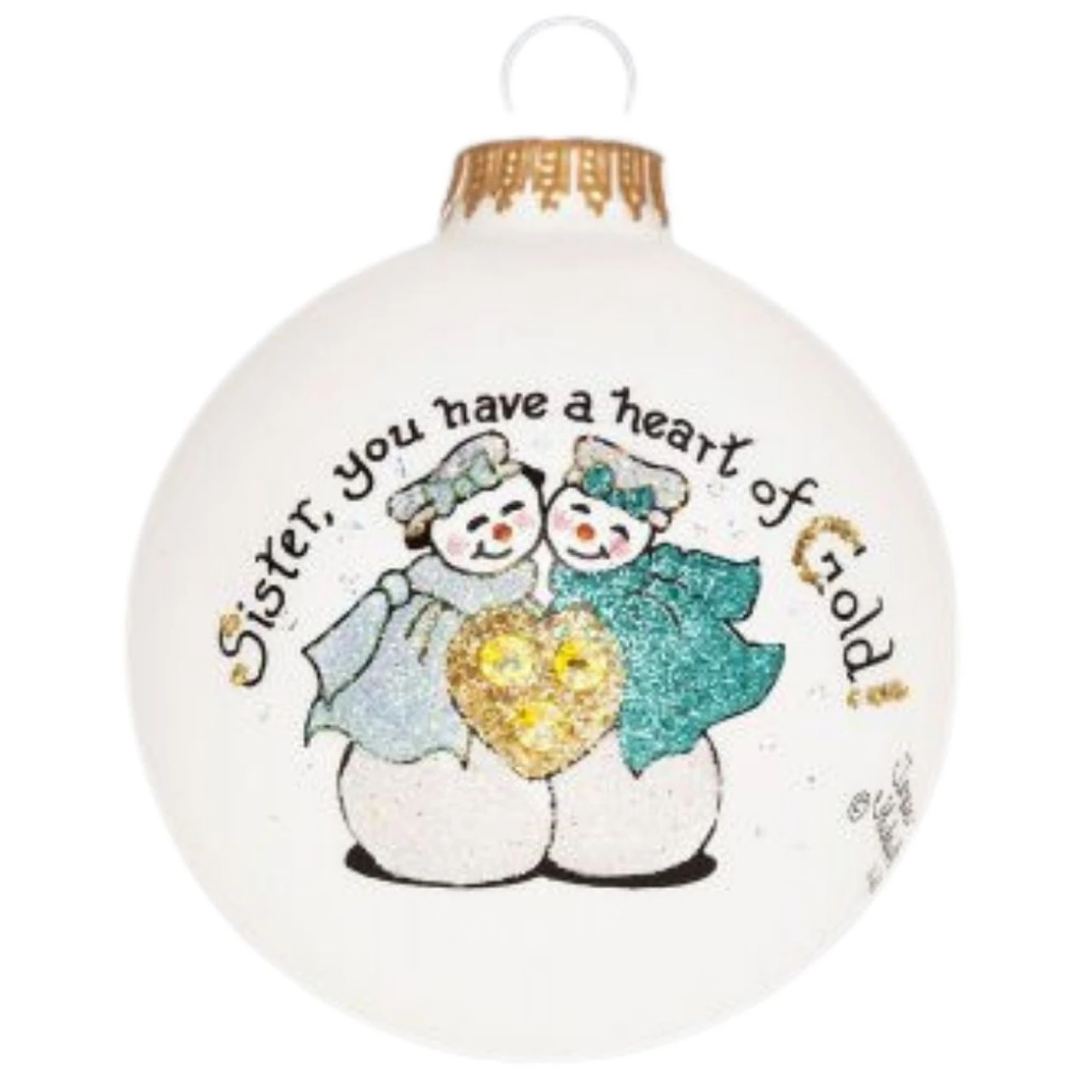 Heart Gifts By Teresa - Sister Gold Ornament 3 Heart Gifts By Teresa - Sister Gold Ornament