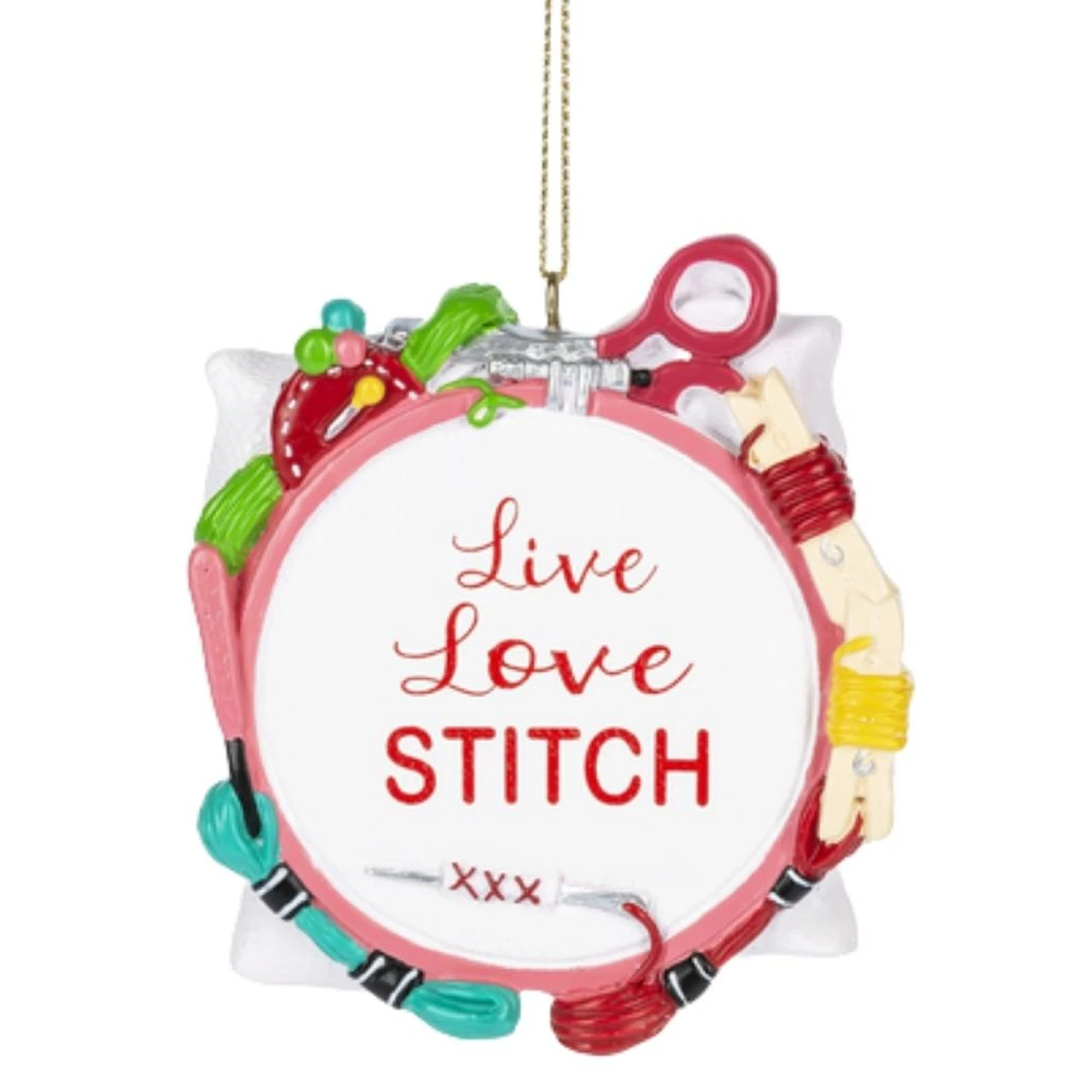 Sewing Ornament - Live Love Snitch 3 Sewing Ornament - Live Love Snitch