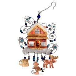Pilgrim Imports - Ski Chalet Ornament