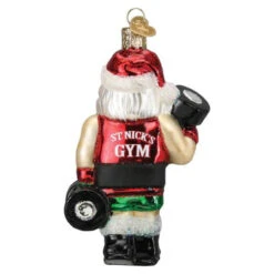 Body Builder Santa Ornament -Ornaments Shop Body Builder Santa Ornament back 81173.1679679863