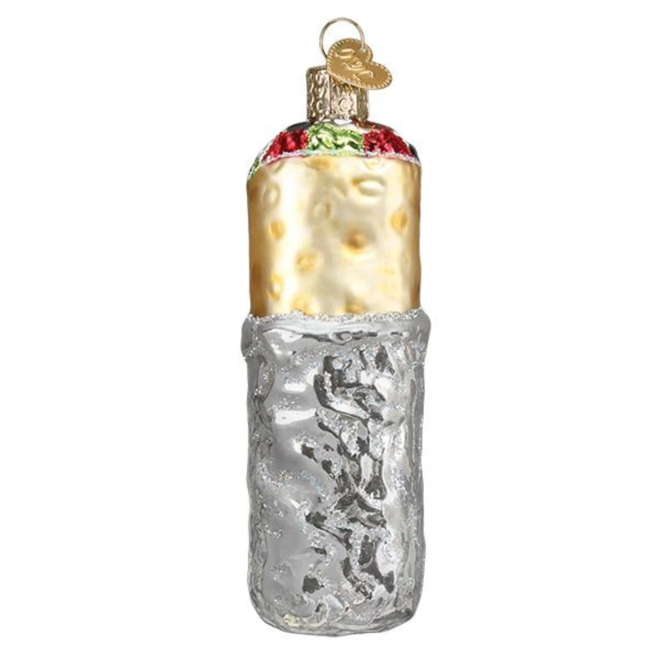 Burrito Blown Glass Ornament 5 Burrito Blown Glass Ornament - Image 3