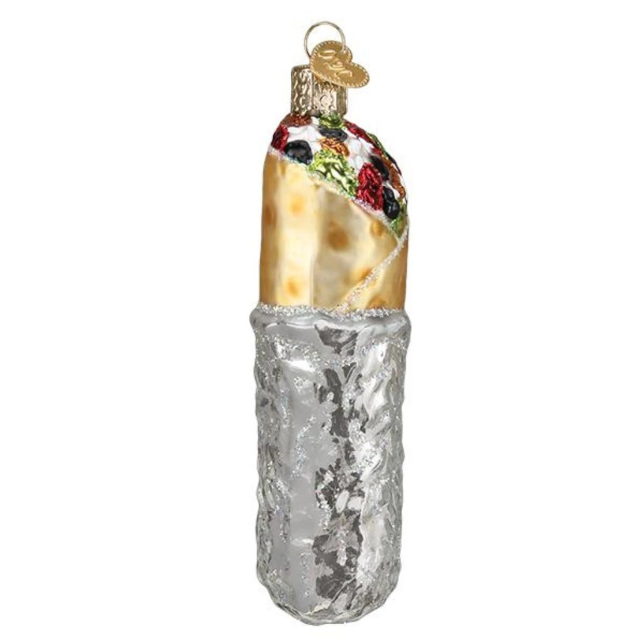 Burrito Blown Glass Ornament 4 Burrito Blown Glass Ornament - Image 2