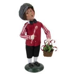 Byers Choice - Candy Cane Boy Caroler