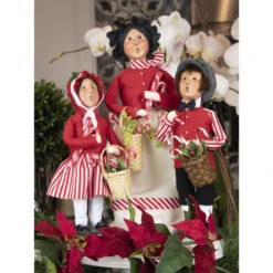 Byers' Choice - Candy Cane Girl Caroler -Ornaments Shop Byers Choice Family With Candy Canes Caroler 10891.1684949000